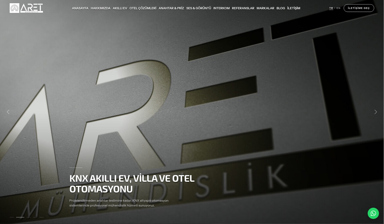 Aret Mühendislik - Website