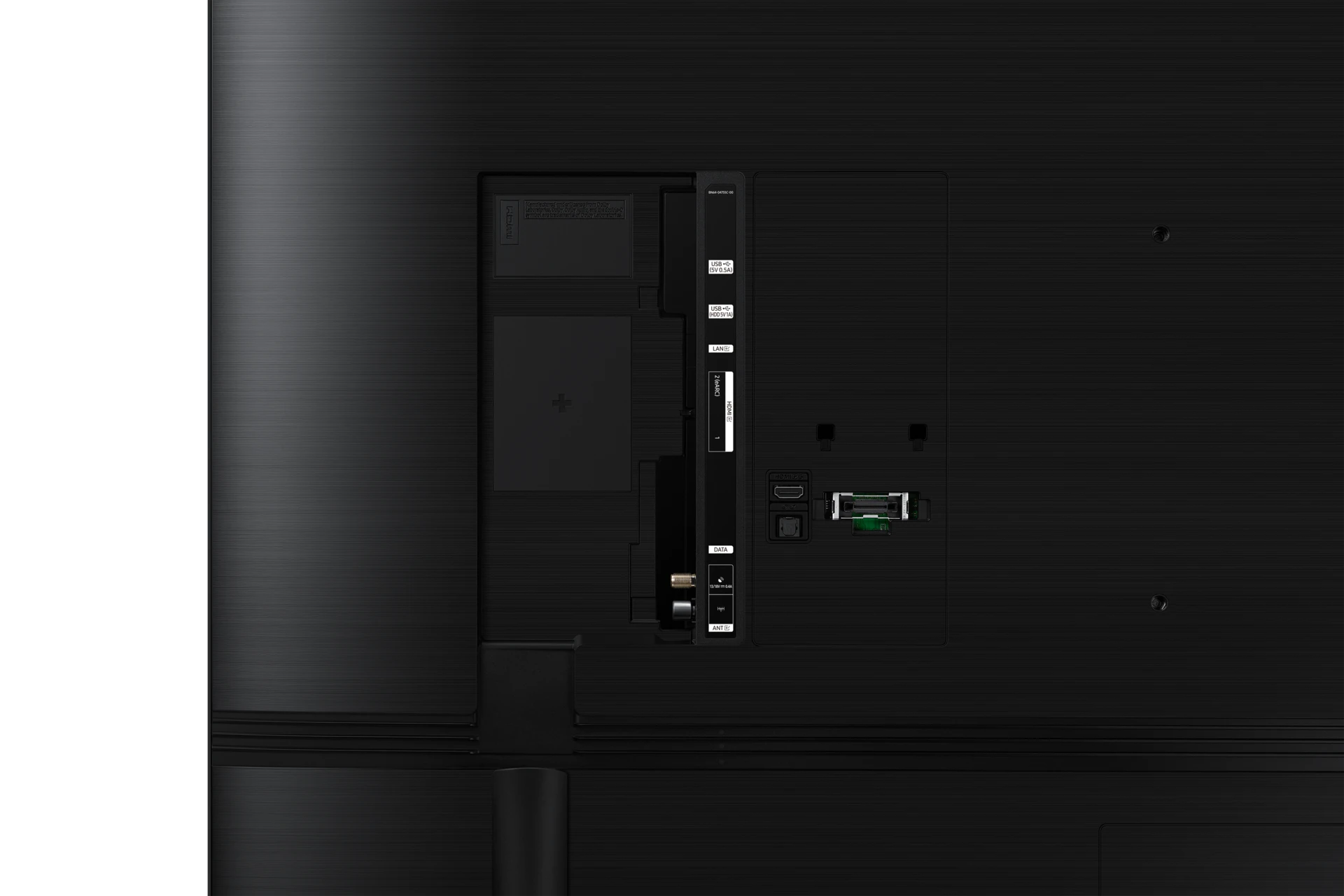 Samsung HBU800 55 inç otel TV arka bağlantı paneli detayı