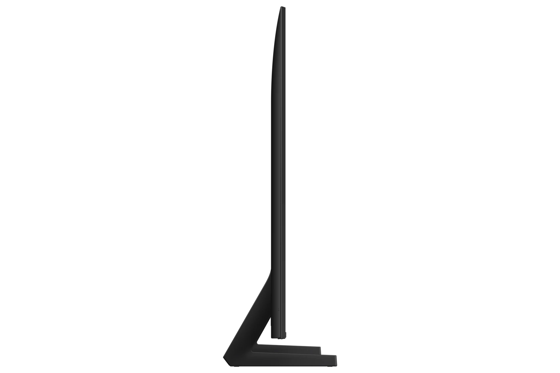 Samsung HU8000F 55 inç otel TV sol yandan ince profil görünümü